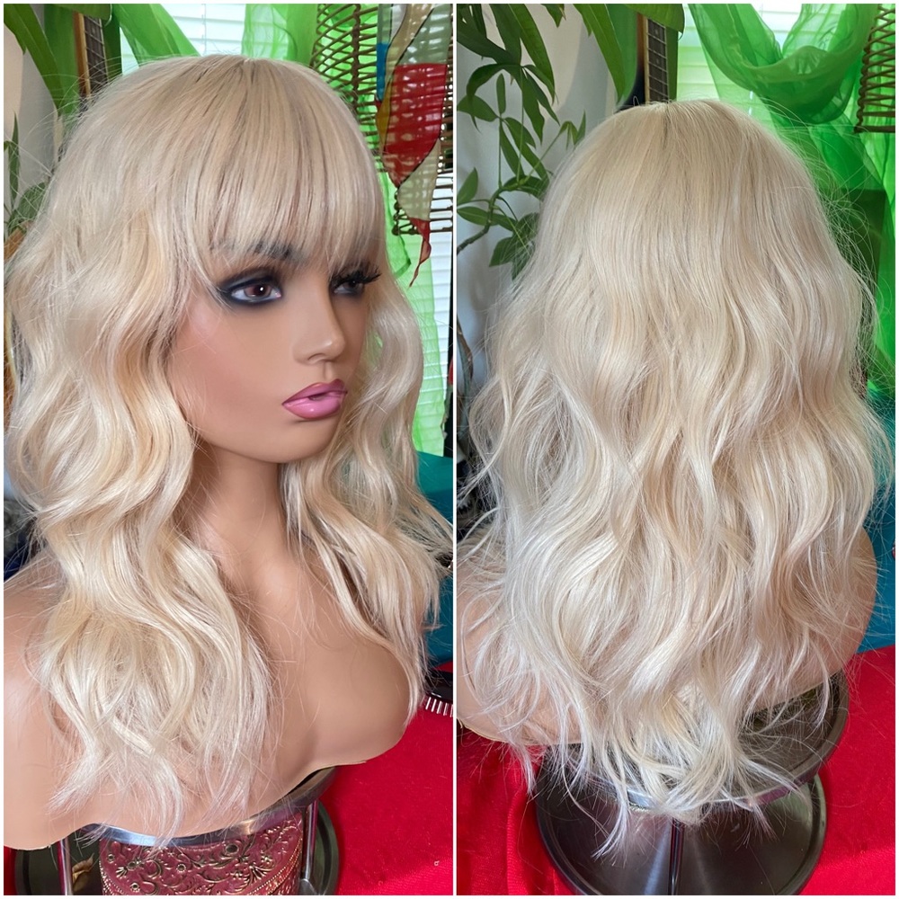 Miley Cyrus wrecking-ball blonde wig